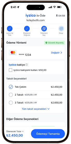 iyzico Saklı Kart ile Ödeme image