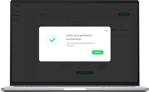 iyzico Ödemeniz gönderildi! laptop image 3